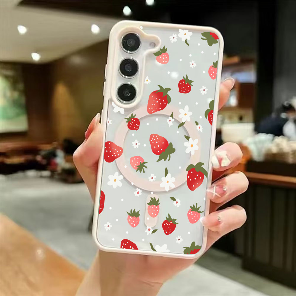 Strawberry Huller - Sweet Strawberry Pattern Magnetic Phone Case