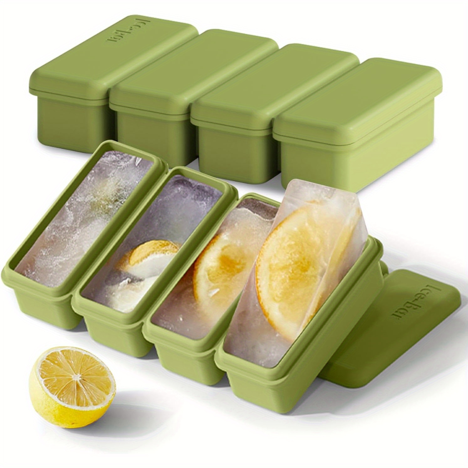 Meal Prep Frozen - 4 Grids Silicone Ice Cubes Trays