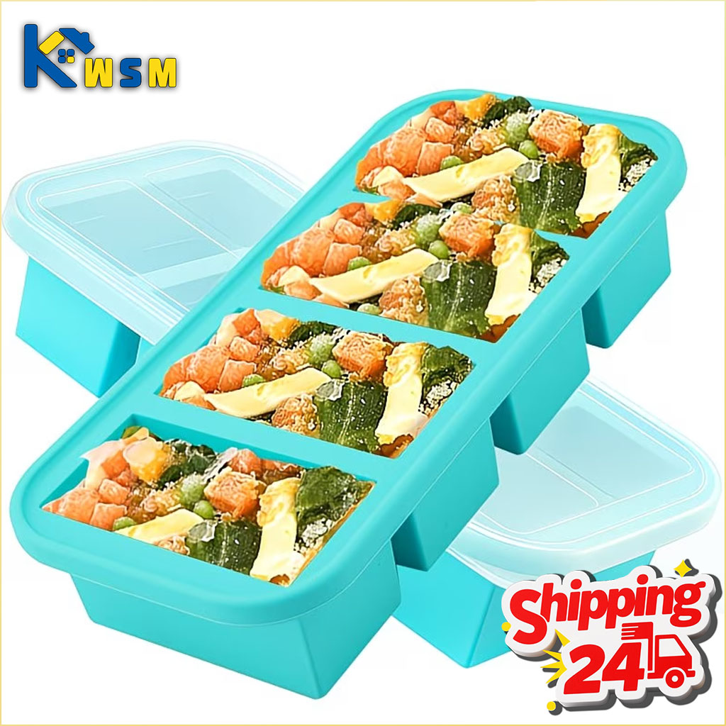 Meal Prep Frozen - Large Capacity Silicone Tray Food Grade