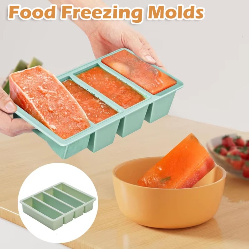 Meal Prep Frozen - New 4 Grids Food Freezing Molds