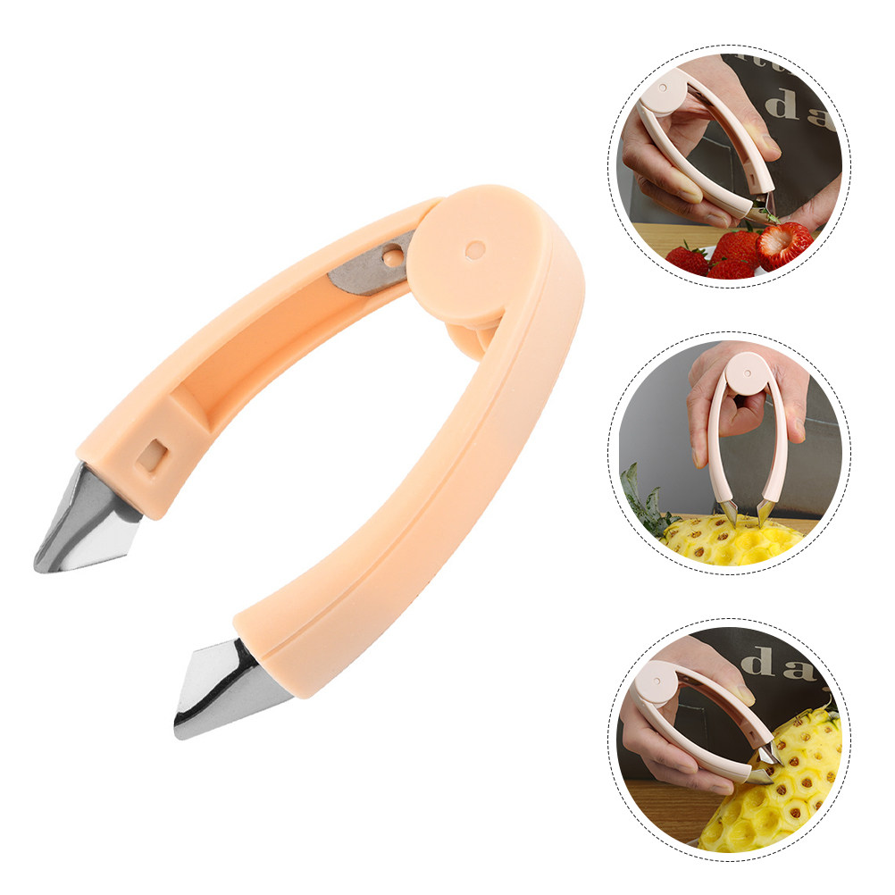 Strawberry Huller - Compact Stainless Steel Pineapple Eye Peeler