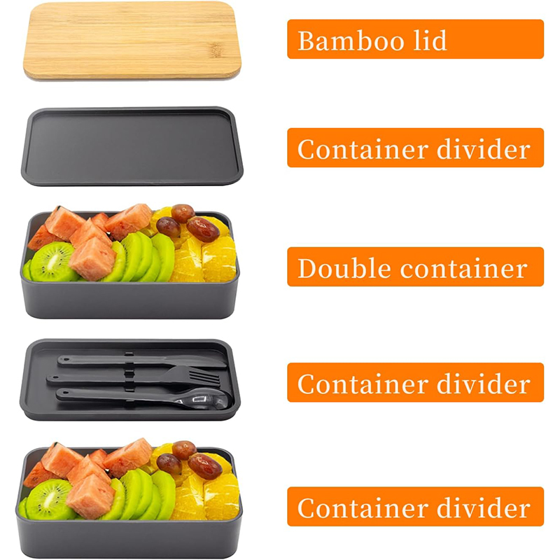 Stackable Bento Box with Utens - огляд і ціна Meal Prep Burrito