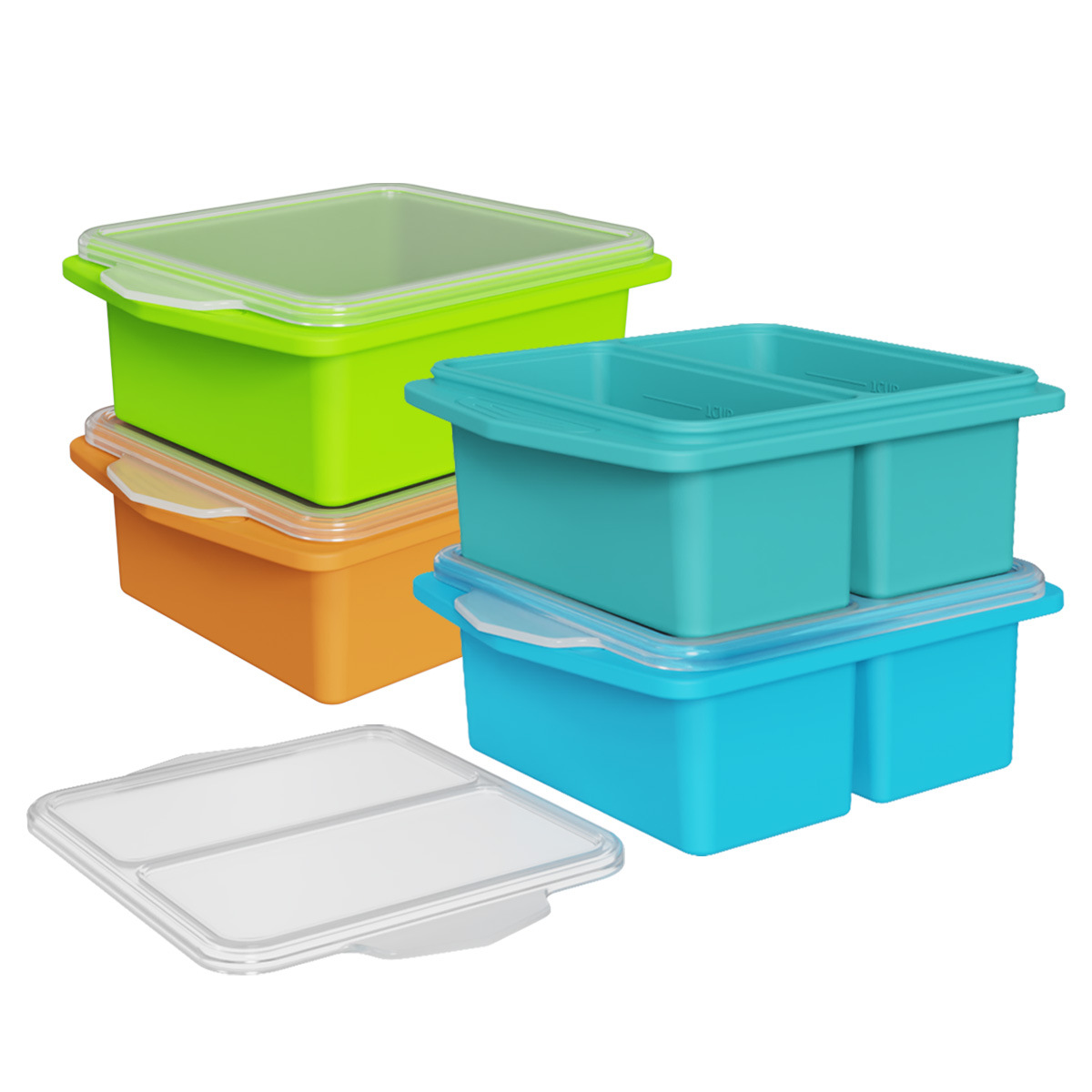 Silicone Freezer Trays with Li - огляд і ціна Meal Prep Frozen
