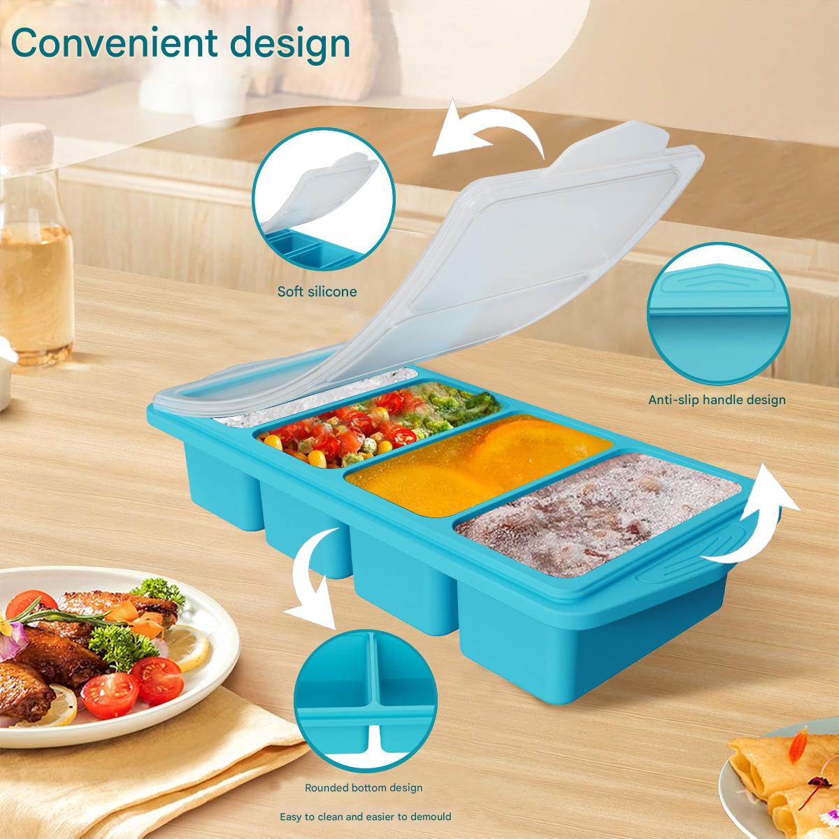 Extra Large Silicone Ice Cube  - огляд і ціна Meal Prep Frozen
