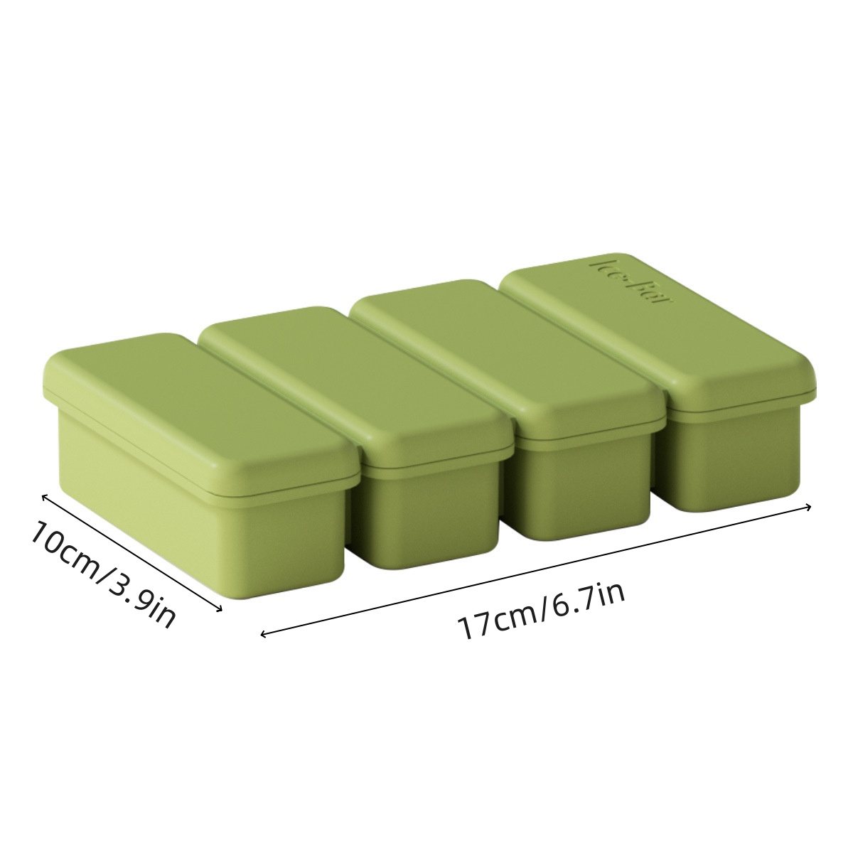 4 Grids Silicone Ice Cubes Tra - огляд і ціна Meal Prep Frozen