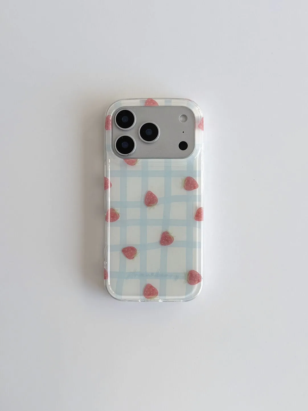 Fresh Blue Grid Pattern Strawb - огляд і ціна Strawberry Huller